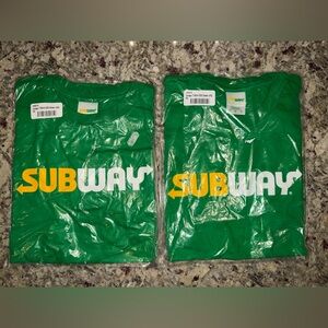 Subway Short Sleeve Shirt Xtra Small 2 Total